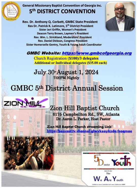 2024 5th District Annual Session Flyer